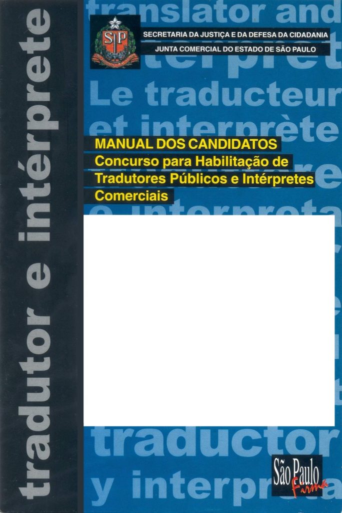 Concurso obrigatório para tradutor público e intérprete comercial